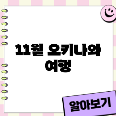 11월 오키나와 여행