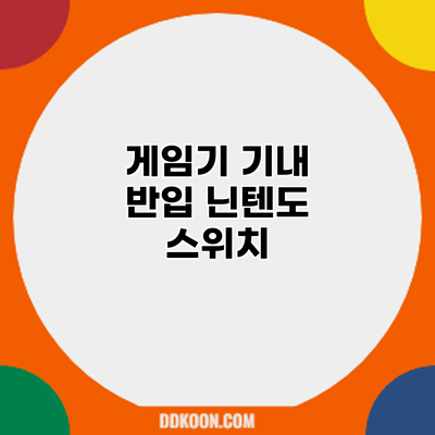 게임기 기내 반입: 닌텐도 스위치