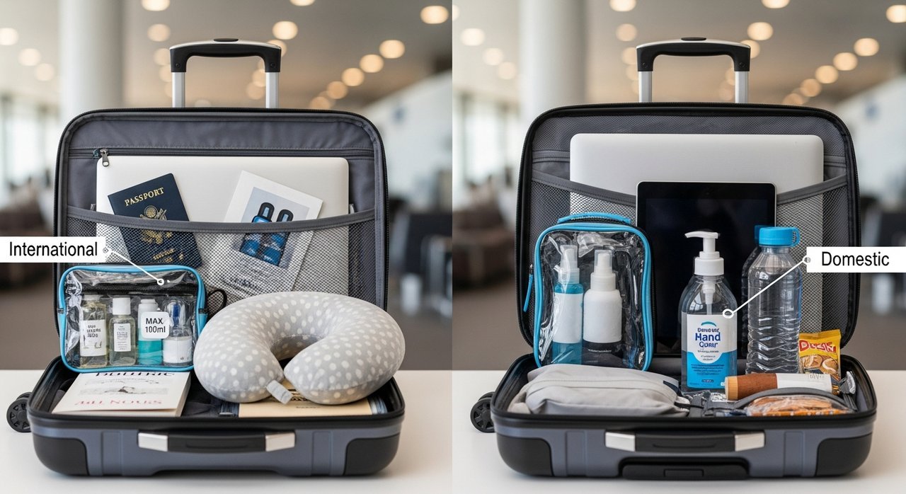 비행기 기내 반입 국제선과 국내선 7가지 차이점 총정리