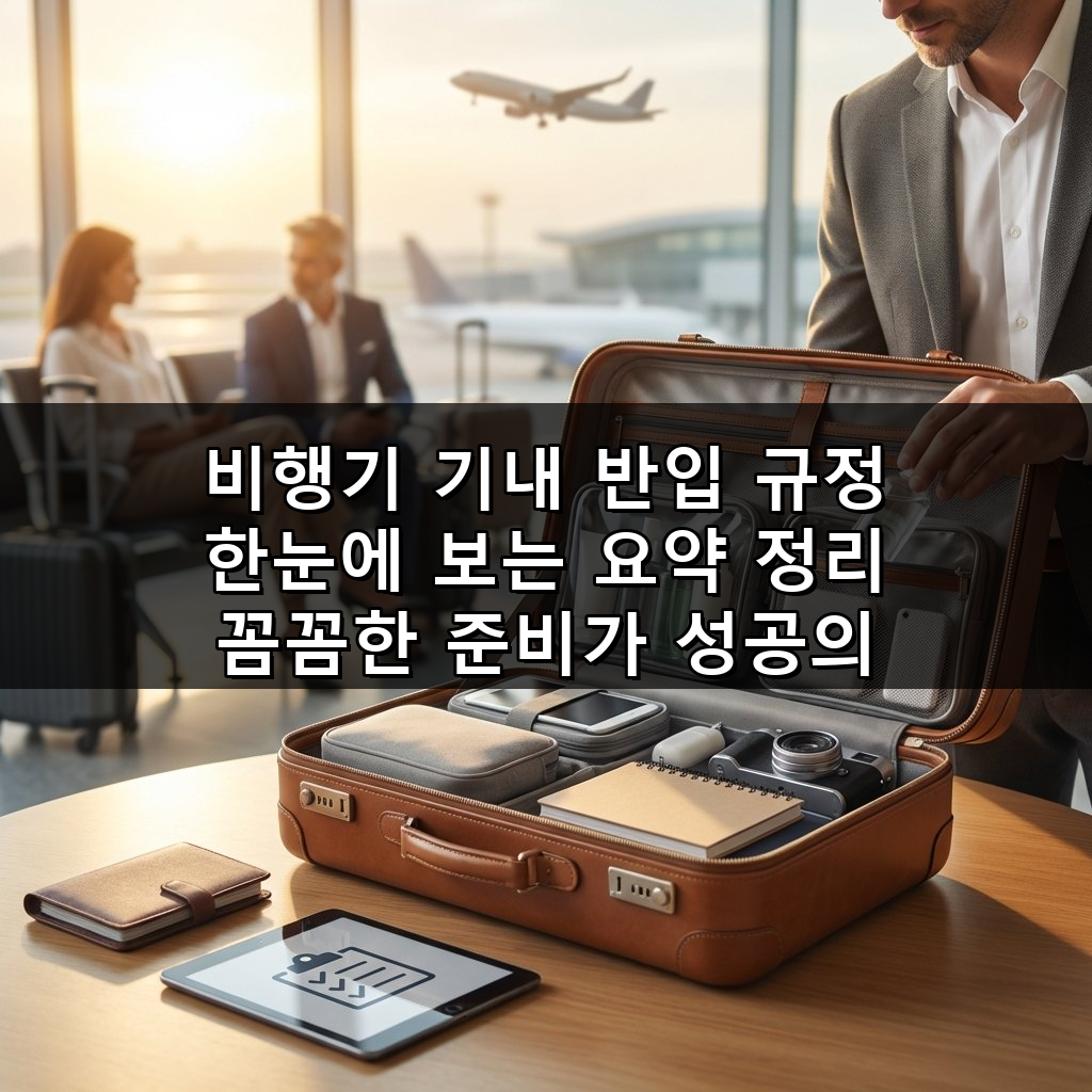 비행기 기내 반입 규정 한눈에 보는 요약 정리 7가지 핵심 가이드