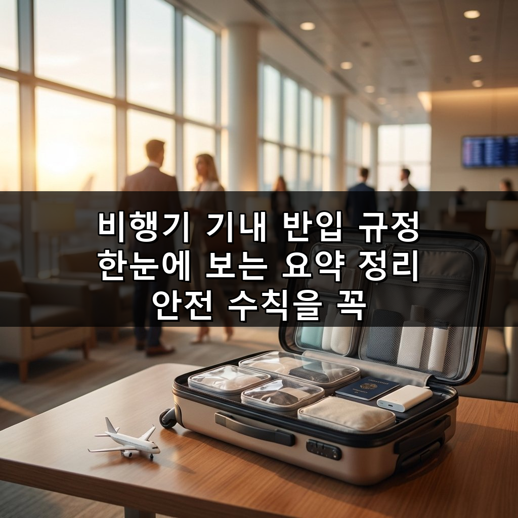 비행기 기내 반입 규정 한눈에 보는 요약 정리 7가지 핵심 가이드