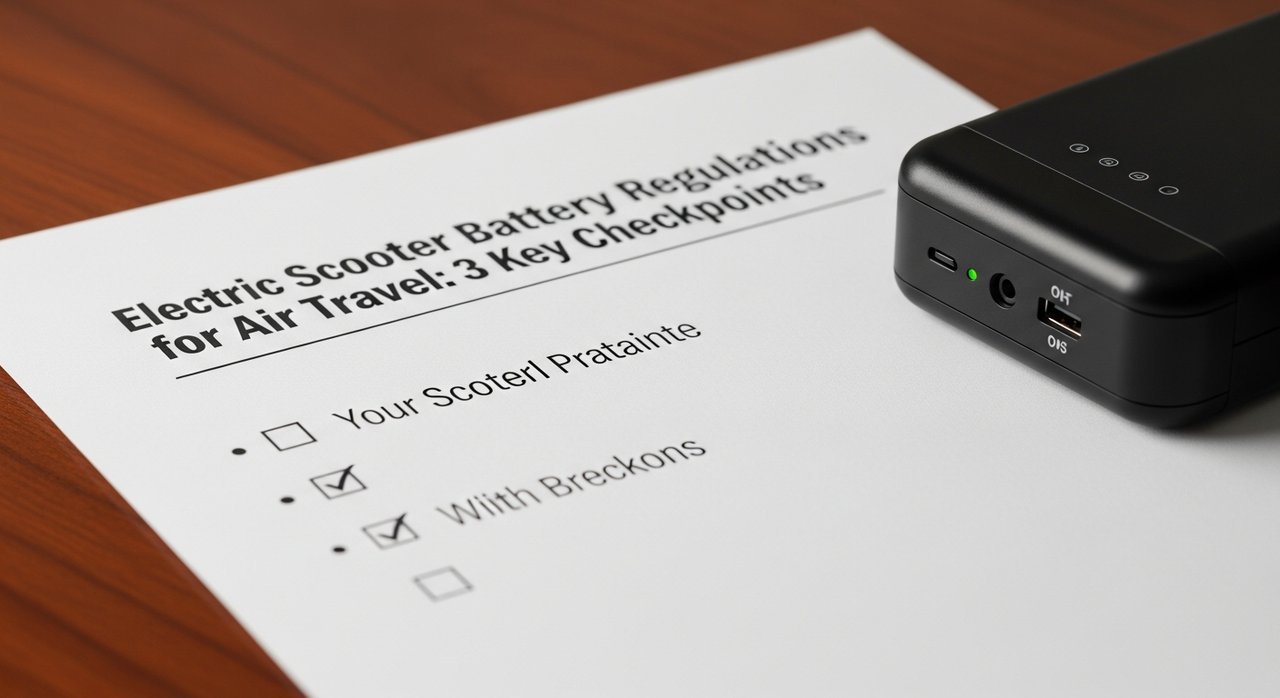 비행기 기내 반입 전동킥보드 배터리 규정 설명: 3가지 핵심 체크리스트
