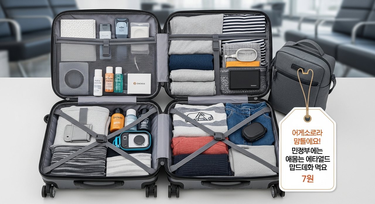 짐 줄이기 끝판왕! 비행기 기내 반입 짐 줄이는 실전 팁 7가지