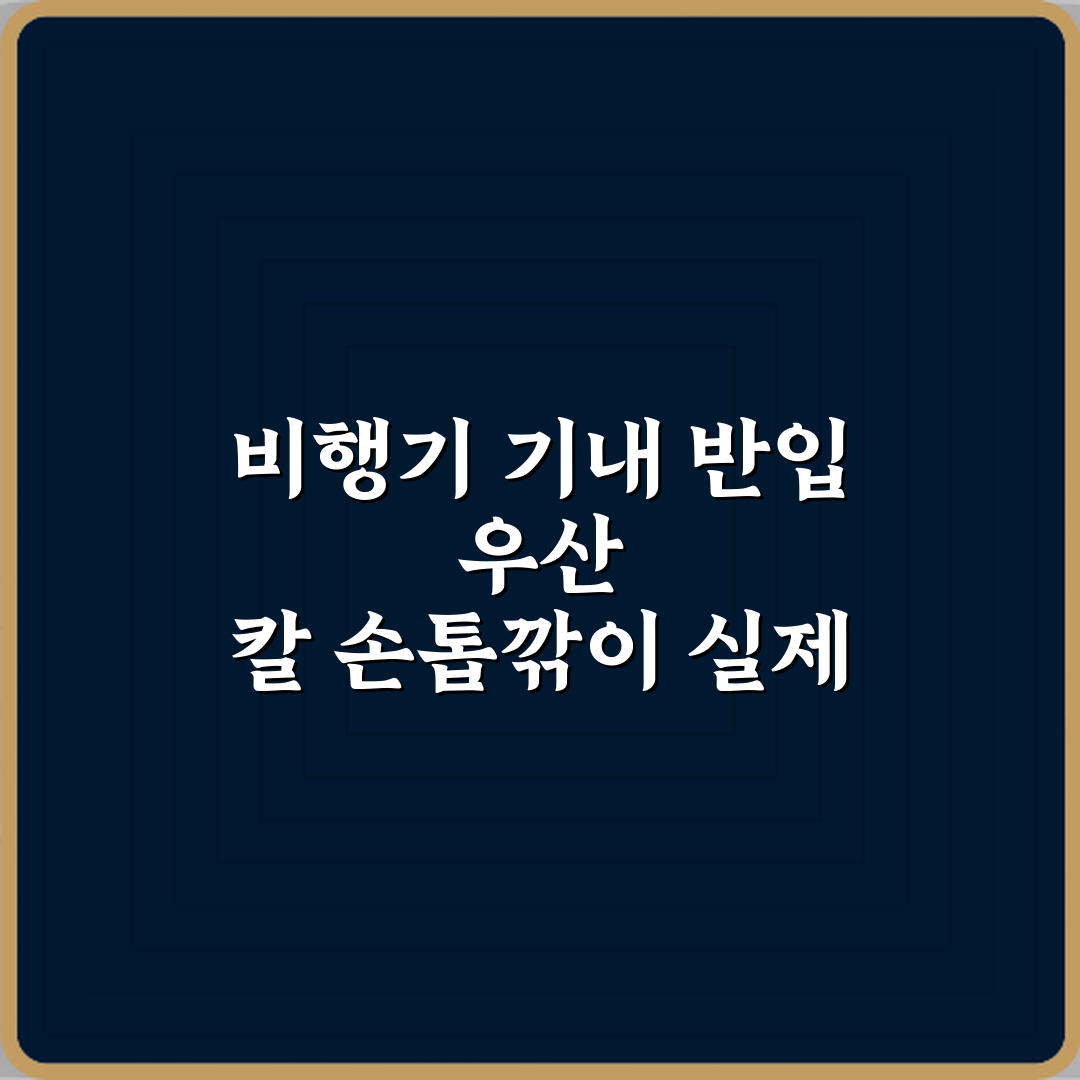 비행기 기내 반입 우산 칼 손톱깎이 실제 반입 가능 여부 7가지